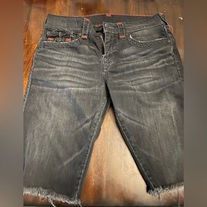 Mens used true religion jean shorts sz30